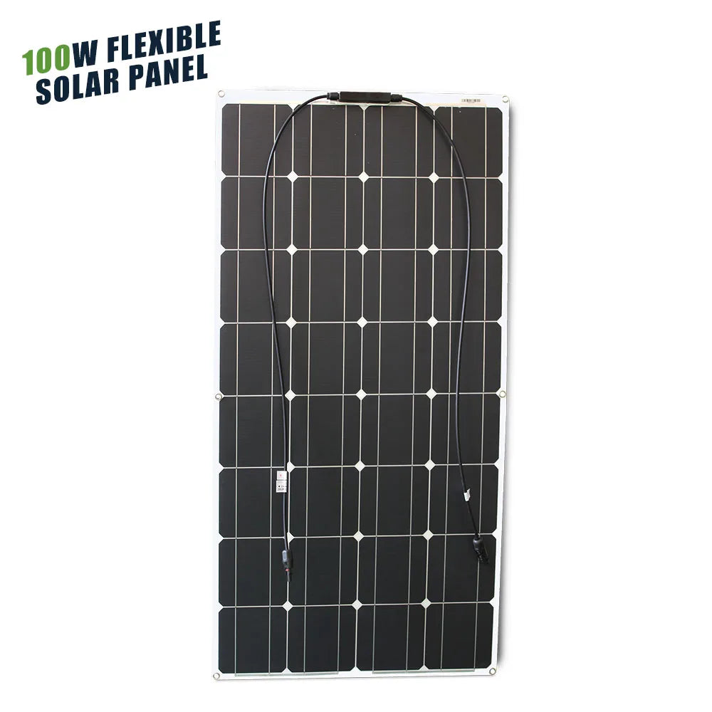 12V Flexible Solar Panel 600W 100W 200W 300W 400W 500W Bendable Waterproof Monocrystalline Best Solar Panel