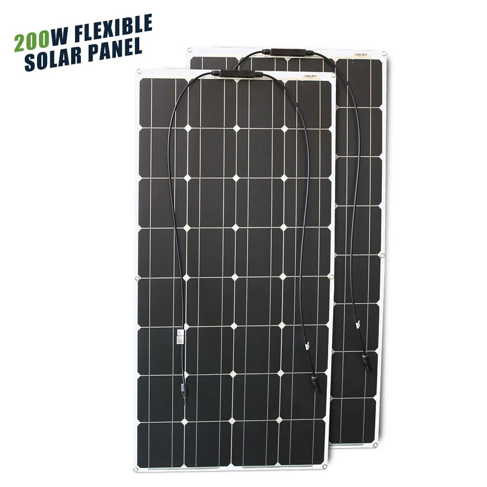 12V Flexible Solar Panel 600W 100W 200W 300W 400W 500W Bendable Waterproof Monocrystalline Best Solar Panel