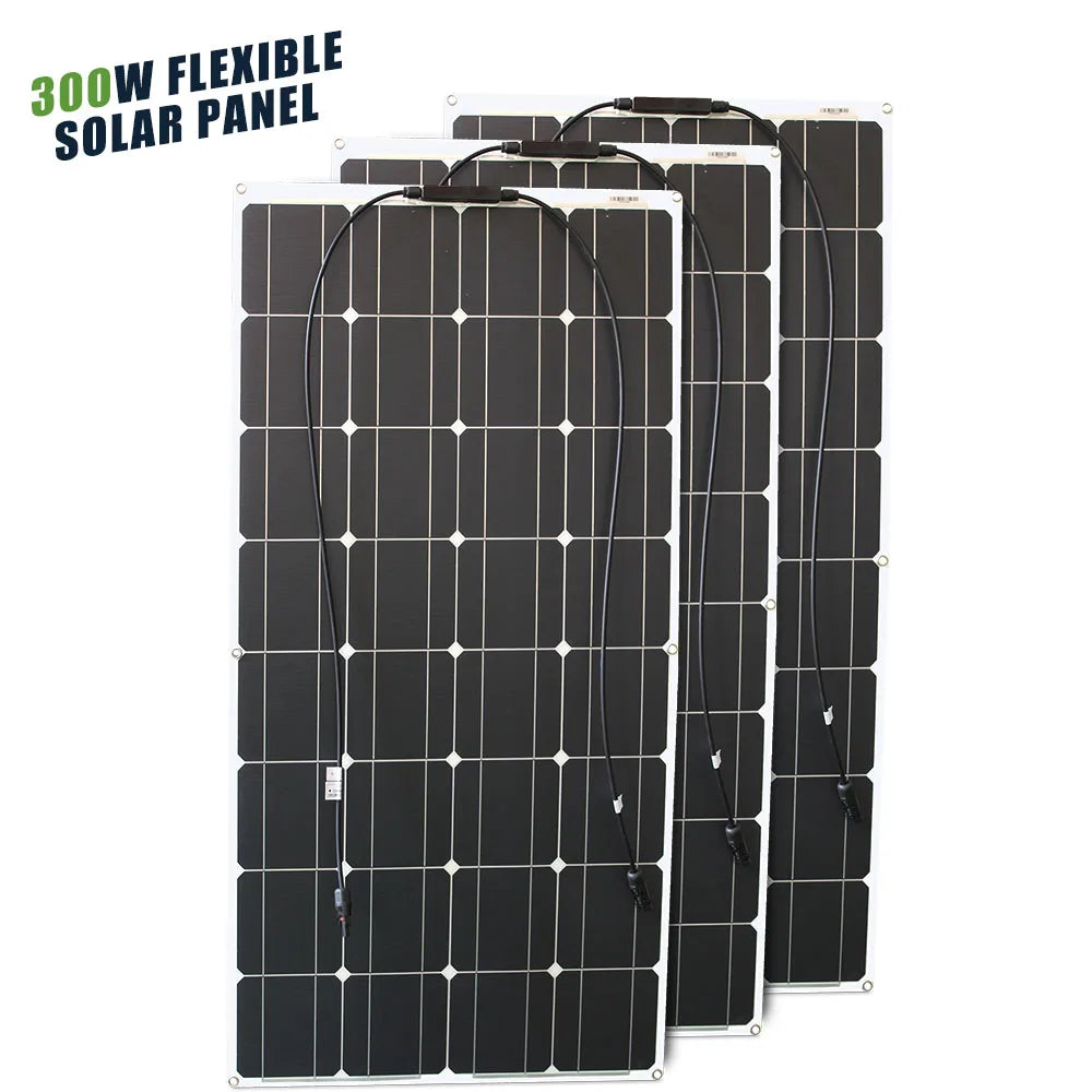 12V Flexible Solar Panel 600W 100W 200W 300W 400W 500W Bendable Waterproof Monocrystalline Best Solar Panel