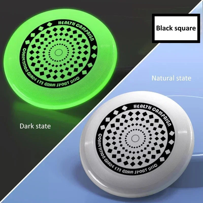 Nightlight Fluorescence Flying Discs 27cm Ultimate Flying Saucer for Outdoor Sports Beach Camping Game Swivel Discs