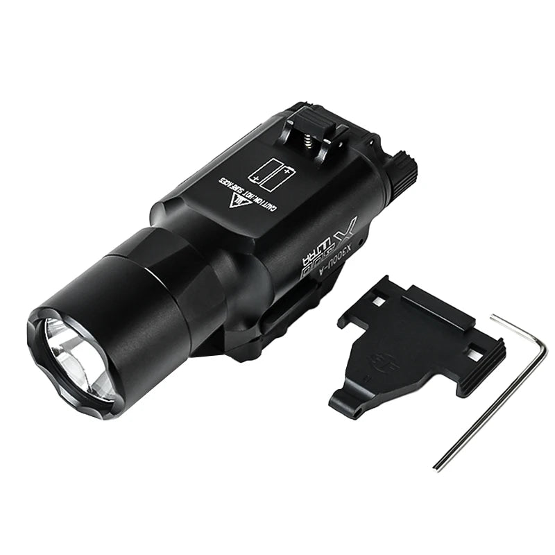 US Warehouse Metal SF X300 X300U Ultra Pistol Scout Light Tactical Rifle Airsoft Hunting Flashlight for 20mm Rail