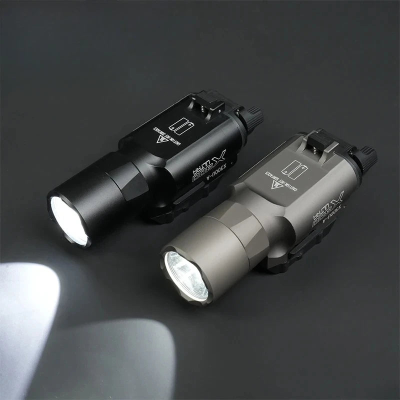 US Warehouse Metal SF X300 X300U Ultra Pistol Scout Light Tactical Rifle Airsoft Hunting Flashlight for 20mm Rail