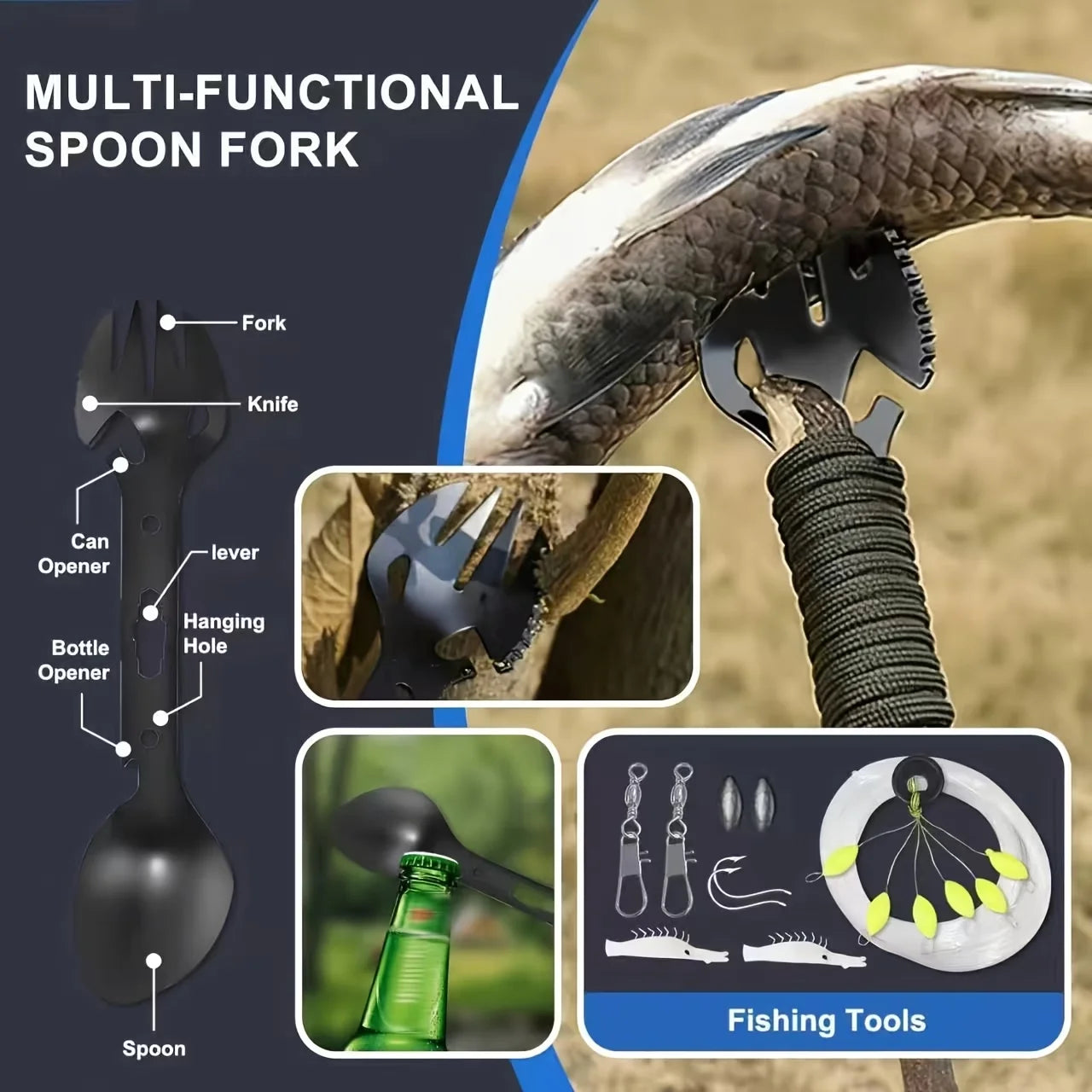 28-in-1 Survival Gear Set Tactical Tools Outdoor Camping Hunting Fishing Essential Kit for Men - Father's Day Gift for Dad Husband Boyfriend