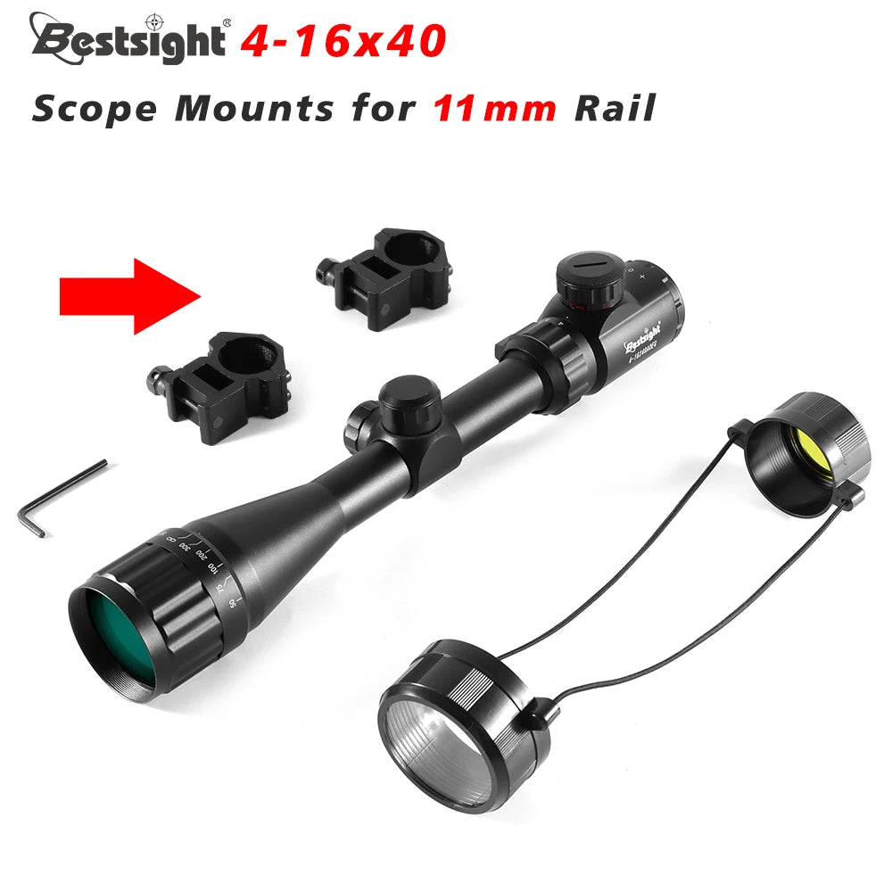 4-16X40 AOE Optics Hunting Scope Red&Green Dot Illuminated Sight Scope Hunting Gear Scope Airsoft