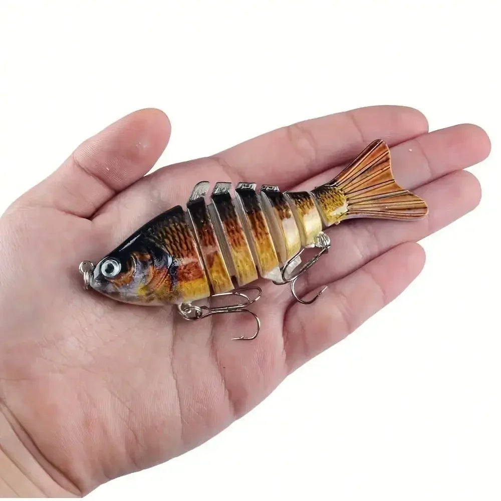 5pcs Multi Jointed Bait 7-Segment Fishing Lures Swimbait Bionic Wobbler