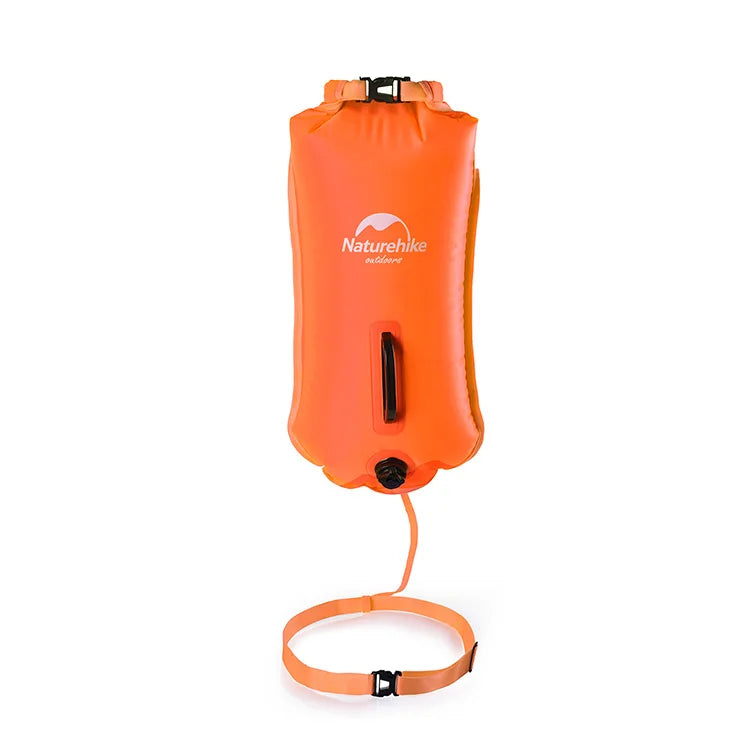 Naturehike Swimming Buoy Storage Dry Bag Adjustable Belt Flotation Bag 3 Layers Inflatable Waterproof Bag Swim Drifting Float