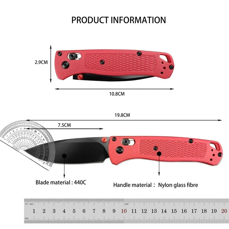BM 535 Bugout Axis Tactical Folding Knives S30V Drop Point Blade Non Slip Nylon Fiberglass Handle Outdoor Camping Pocket Knife