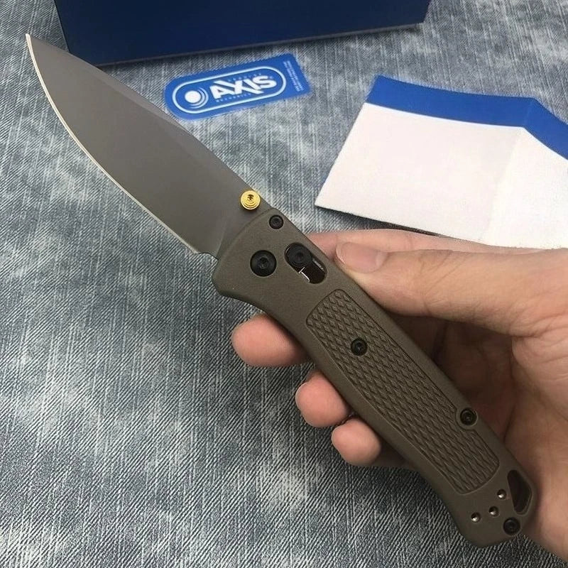 BM 535 Bugout Axis Tactical Folding Knives S30V Drop Point Blade Non Slip Nylon Fiberglass Handle Outdoor Camping Pocket Knife