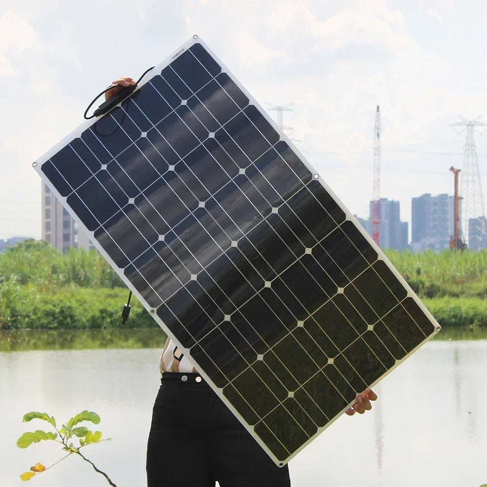 12V Flexible Solar Panel 600W 100W 200W 300W 400W 500W Bendable Waterproof Monocrystalline Best Solar Panel