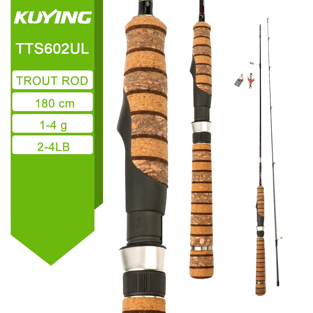 KUYING TETON Spinning Casting Rod For Fishing Lure Rods BFS Pole Carbon 0.8-8g 1-8lb FUJI Parts Baitcaster