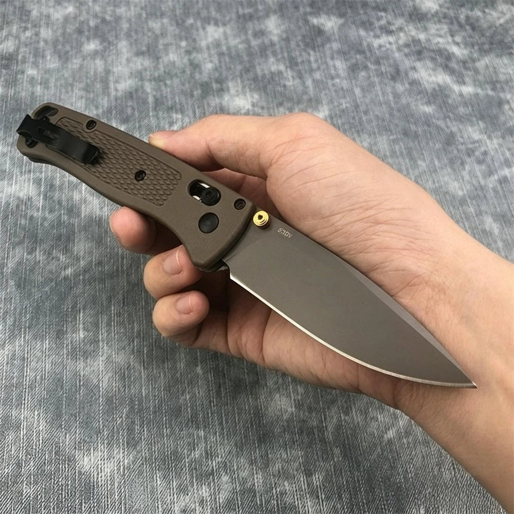 BM 535 Bugout Axis Tactical Folding Knives S30V Drop Point Blade Non Slip Nylon Fiberglass Handle Outdoor Camping Pocket Knife