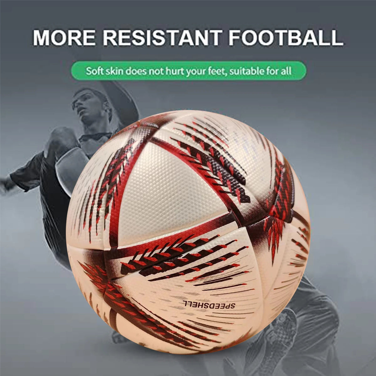 2022 High Quality Soccer Ball Official Size 5 PU Material Seamless Wear Resistant Match Training Football