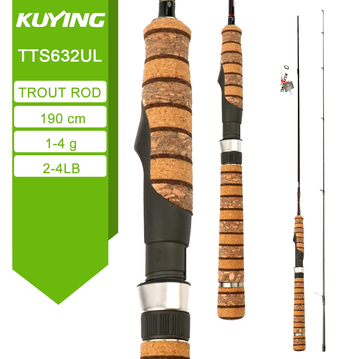 KUYING TETON Spinning Casting Rod For Fishing Lure Rods BFS Pole Carbon 0.8-8g 1-8lb FUJI Parts Baitcaster