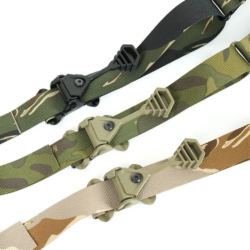 Tactical Rifle Sling Modular Strap Removable 2 Point / 1 Point 2.25" Padded Slingster Combat Shooting Hunting Accessories