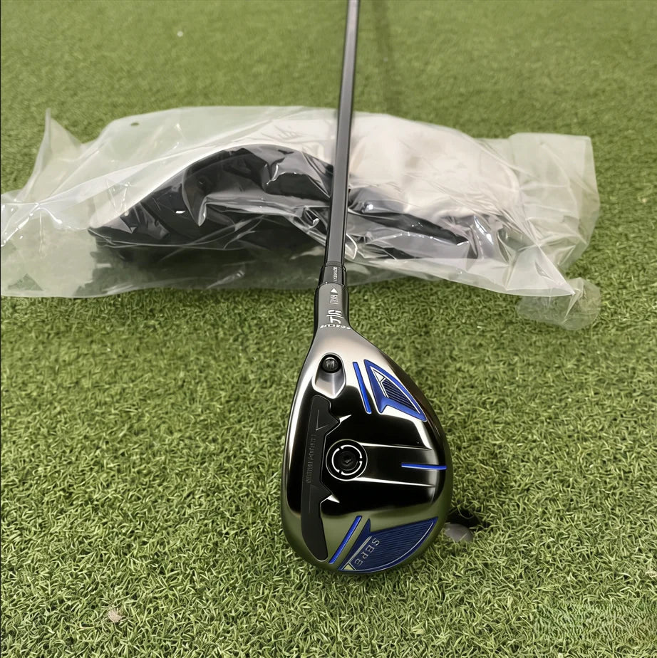 1pc Golf Hybrid with Carbon Fiber Shaft, Rubber Grip, S-Stiff Flex, Right Hand Loft Casting Golf Club with Golf Club Head Cover.