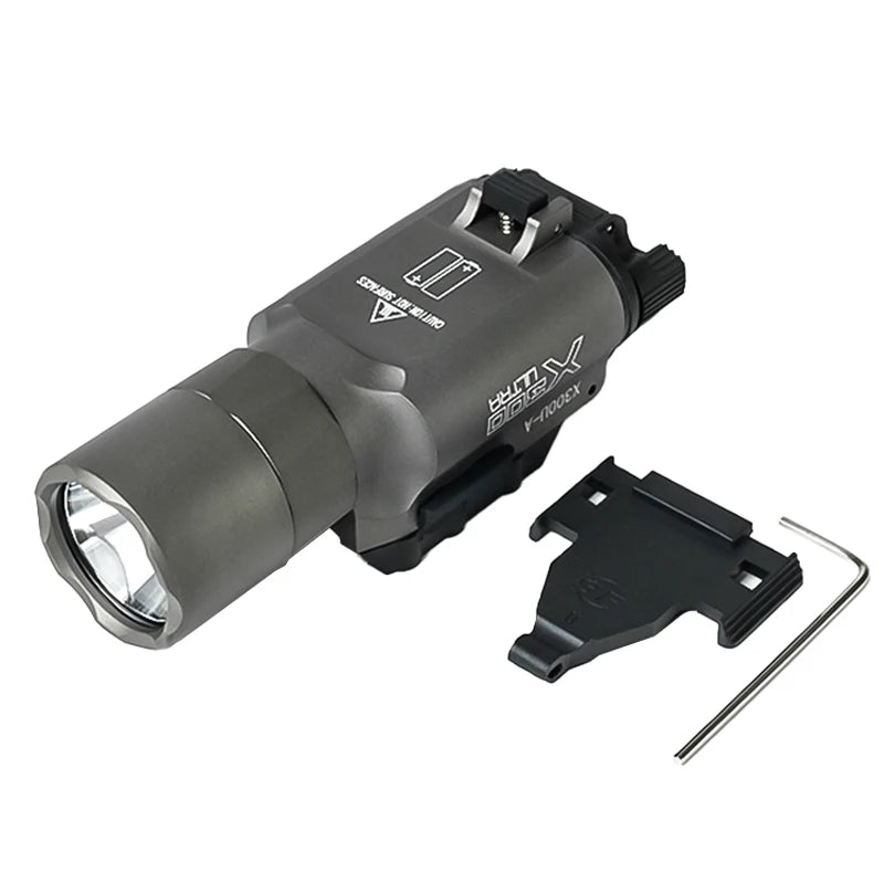 US Warehouse Metal SF X300 X300U Ultra Pistol Scout Light Tactical Rifle Airsoft Hunting Flashlight for 20mm Rail