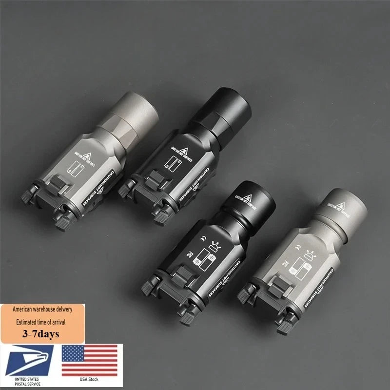 US Warehouse Metal SF X300 X300U Ultra Pistol Scout Light Tactical Rifle Airsoft Hunting Flashlight for 20mm Rail