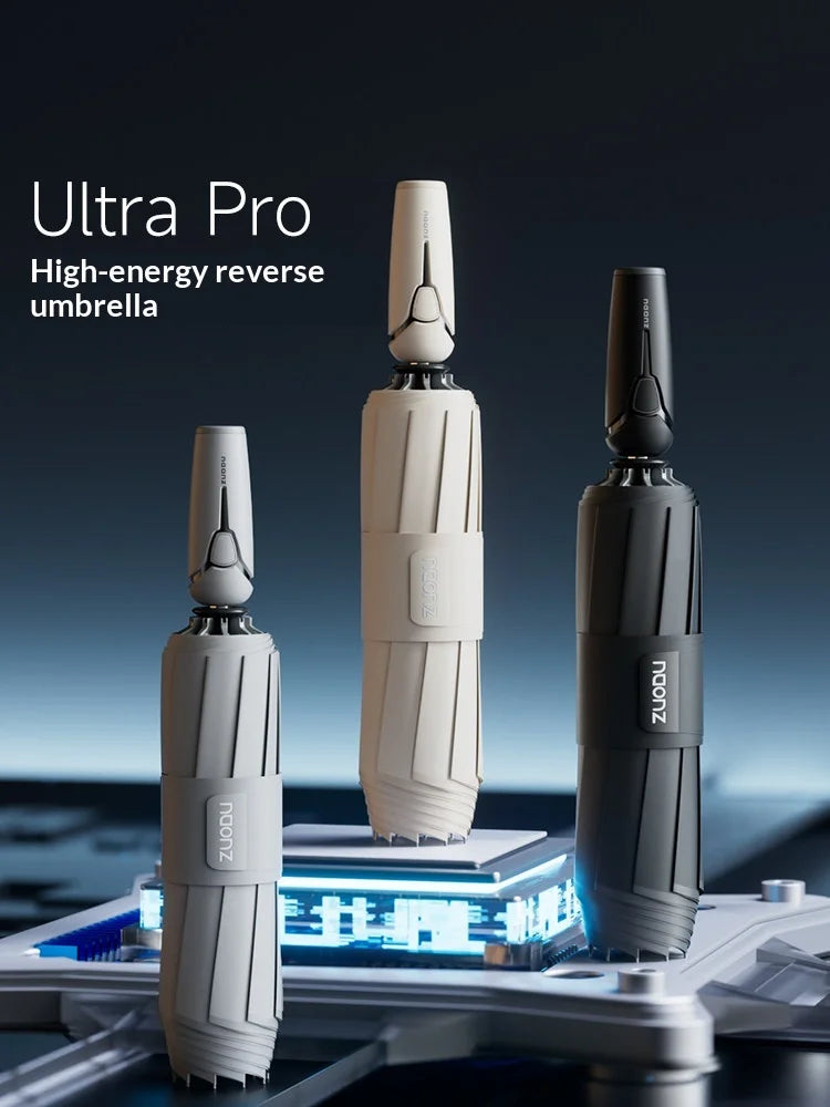High-energy fully automatic umbrella, specially designed for heavy rain, reverse-folding and storm-resistant, umbrella