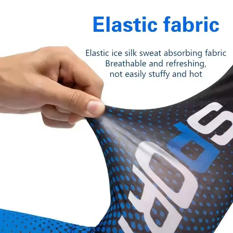 Ice Silk UV Protection Arm Sleeves Unisex Cooling Anti-Slip Breathable For Cycling Driving Outdon Outdoor Sports Cycling Sleeves