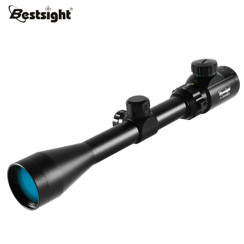 3-9x40 Hunting Scope Red or Green Illuminated Optical Sight with Mounts Mil Dot Crosshair Tactical Air hunting