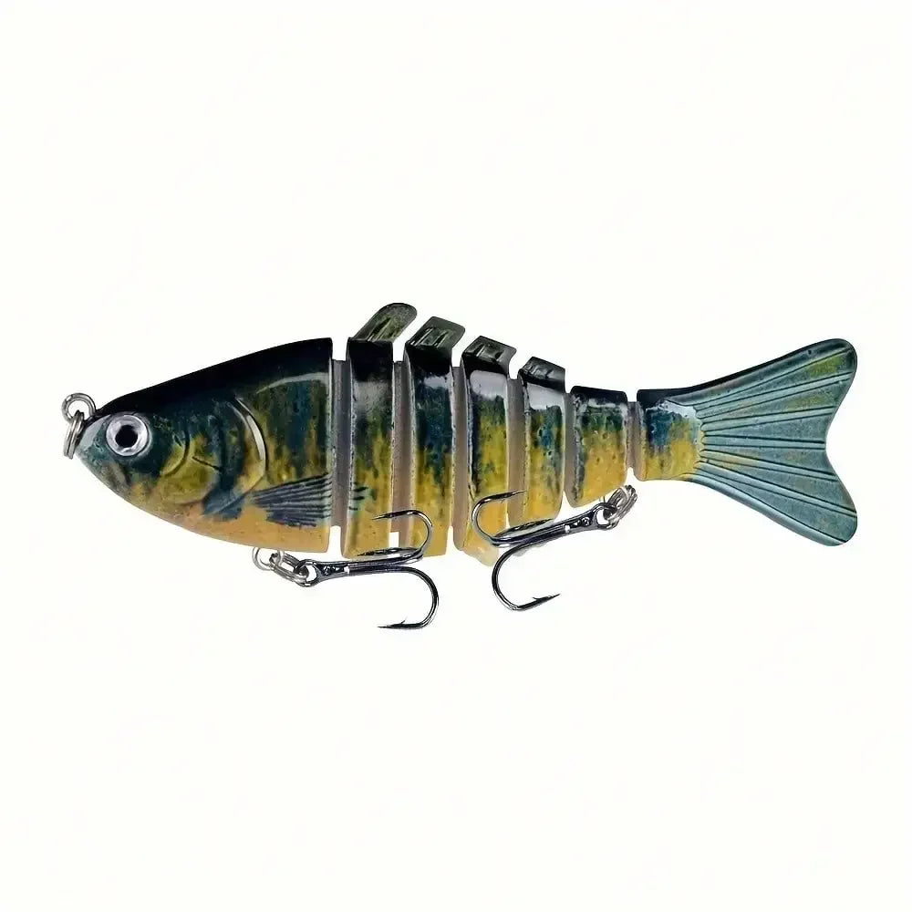 5pcs Multi Jointed Bait 7-Segment Fishing Lures Swimbait Bionic Wobbler