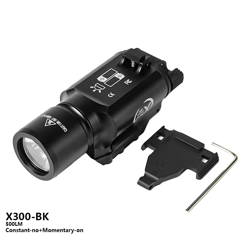 US Warehouse Metal SF X300 X300U Ultra Pistol Scout Light Tactical Rifle Airsoft Hunting Flashlight for 20mm Rail