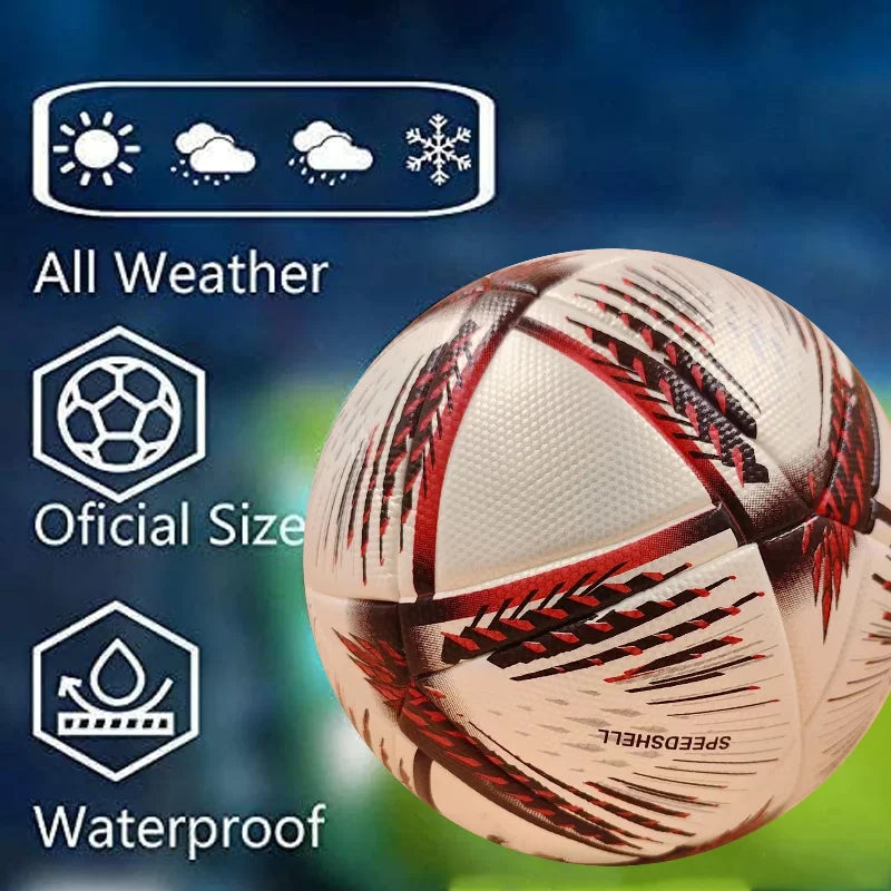 2022 High Quality Soccer Ball Official Size 5 PU Material Seamless Wear Resistant Match Training Football