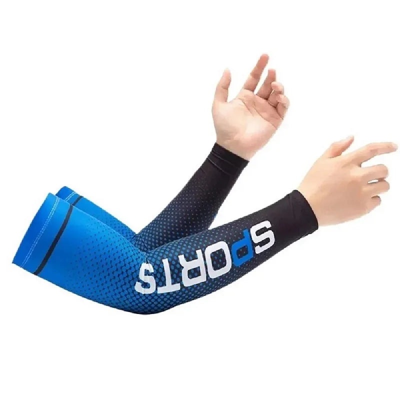 Ice Silk UV Protection Arm Sleeves Unisex Cooling Anti-Slip Breathable For Cycling Driving Outdon Outdoor Sports Cycling Sleeves