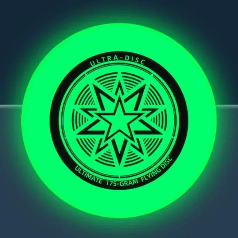 Nightlight Fluorescence Flying Discs 27cm Ultimate Flying Saucer for Outdoor Sports Beach Camping Game Swivel Discs