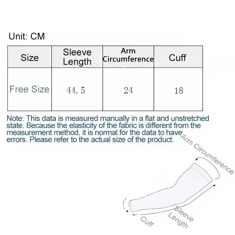 Ice Silk UV Protection Arm Sleeves Unisex Cooling Anti-Slip Breathable For Cycling Driving Outdon Outdoor Sports Cycling Sleeves
