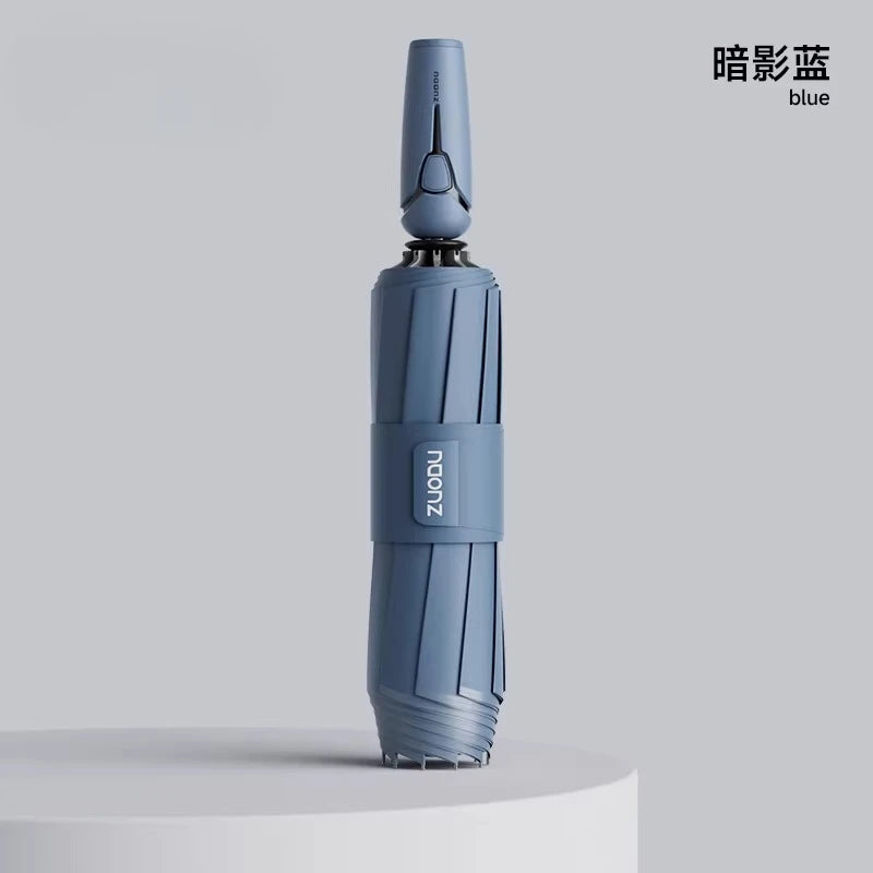 High-energy fully automatic umbrella, specially designed for heavy rain, reverse-folding and storm-resistant, umbrella