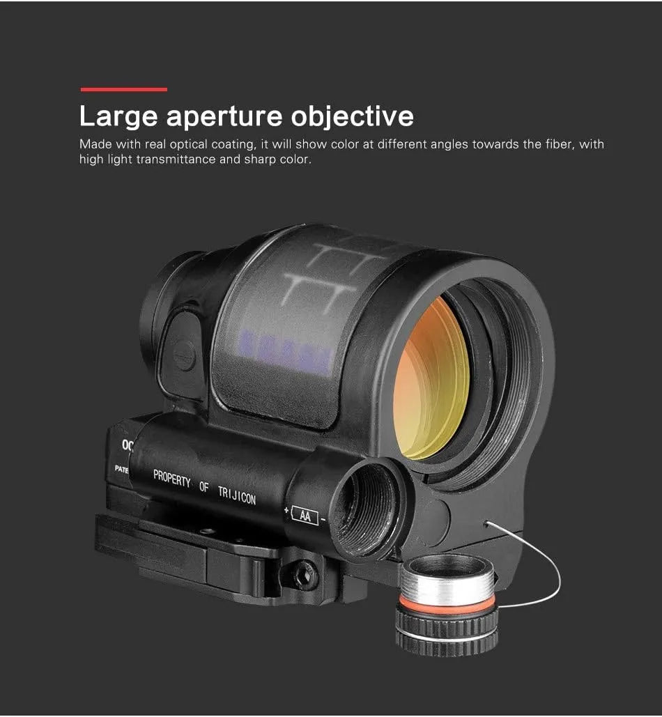 Hunting Reflex Sight Solar Power System Hunting 1X38 Red Dot Sight Scope with QD Mount Optics Rifle Scope