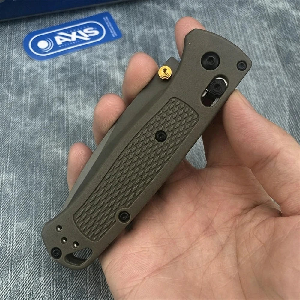 BM 535 Bugout Axis Tactical Folding Knives S30V Drop Point Blade Non Slip Nylon Fiberglass Handle Outdoor Camping Pocket Knife
