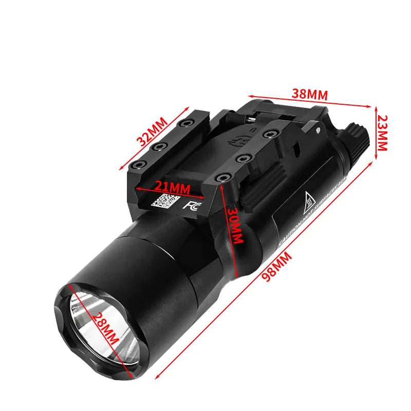 US Warehouse Metal SF X300 X300U Ultra Pistol Scout Light Tactical Rifle Airsoft Hunting Flashlight for 20mm Rail